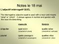 Notes le 18 mai PowerPoint PPT Presentation