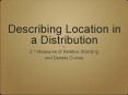 Describing Location in a Distribution PowerPoint PPT Presentation