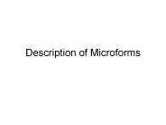 Description of Microforms