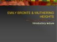 EMILY BRONTE PowerPoint PPT Presentation