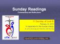 Sunday Readings Commentary and Reflections PowerPoint PPT Presentation