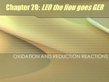 Chapter 20: LEO the lion goes GER