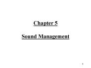 Chapter 5 Sound Management