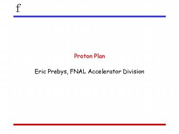 Proton Plan