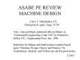 ASABE PE REVIEW MACHINE DESIGN PowerPoint PPT Presentation