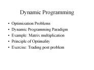 Dynamic Programming