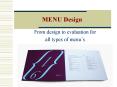 MENU Design PowerPoint PPT Presentation