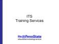 ITS Training Services PowerPoint PPT Presentation
