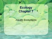 Ecology Chapter 7