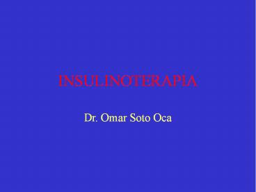 INSULINOTERAPIA