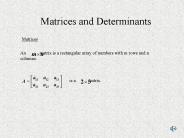 Matrices and Determinants