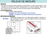 RELEVE DE MESURE