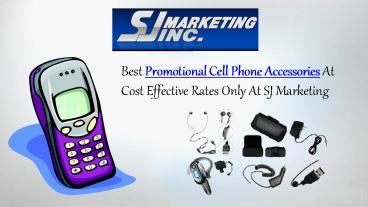 Promotional Cell Phone Accessories
