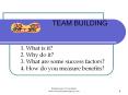 TEAM BUILDING PowerPoint PPT Presentation