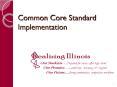 Common Core Standard Implementation PowerPoint PPT Presentation