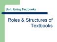 Unit:%20Using%20Textbooks PowerPoint PPT Presentation