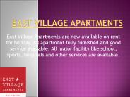 Apartments in East village