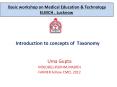 Introduction to concepts of Taxonomy PowerPoint PPT Presentation