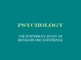 PSYCHOLOGY PowerPoint PPT Presentation