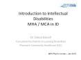 Introduction to Intellectual Disabilities MHA / MCA in ID PowerPoint PPT Presentation