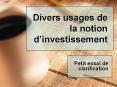 Divers usages de la notion d PowerPoint PPT Presentation