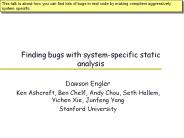 Finding%20bugs%20with%20system-specific%20static%20analysis