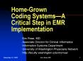 Home-Grown Coding Systems PowerPoint PPT Presentation