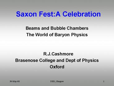 Saxon Fest:A Celebration