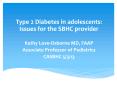 Type 2 Diabetes in adolescents: Issues for the SBHC provider PowerPoint PPT Presentation