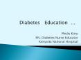Diabetes  Education  PowerPoint PPT Presentation
