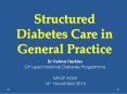 Structured Diabetes Care in General Practice PowerPoint PPT Presentation