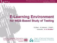 E-Learning Environment for WEB-Based Study of Testing
