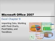 Excel Chapter 9