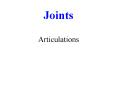Chapter 9 Joints PowerPoint PPT Presentation