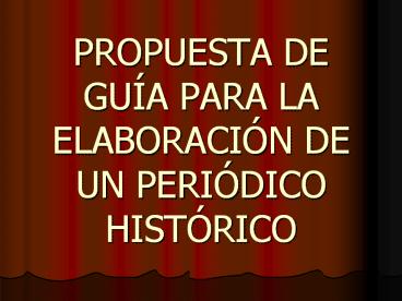 PROPUESTA DE GU