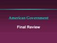 American Government PowerPoint PPT Presentation