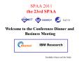 SPAA 2011 the 23rd SPAA PowerPoint PPT Presentation