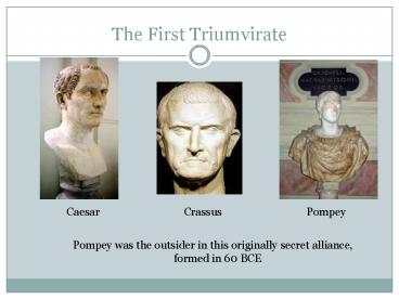 The First Triumvirate