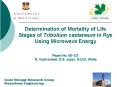 Determination of Mortality of Life Stages of Tribolium castaneum in Rye Using Microwave Energy  Paper No. 08-132 R. Vadivambal, D.S. Jayas, N.D.G. White PowerPoint PPT Presentation