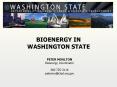 BIOENERGY IN WASHINGTON STATE PowerPoint PPT Presentation