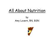 All About Nutrition