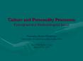 Culture and Personality Processes: Conceptual and Methodological Issues PowerPoint PPT Presentation