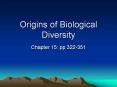 Origins%20of%20Biological%20Diversity PowerPoint PPT Presentation