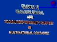 MULTINATIONAL MANAGEMENT IN A CHANGING WORLD PowerPoint PPT Presentation