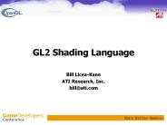 GL2 Shading Language