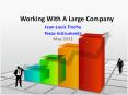 Working With A Large Company PowerPoint PPT Presentation
