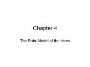 The Bohr Model of the Atom