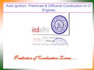 Auto Ignition, Premixed