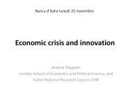 Economic crisis and innovation