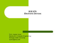 ECE 875: Electronic Devices